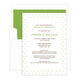 Green Pin Dot Invitations Image 1 of 5